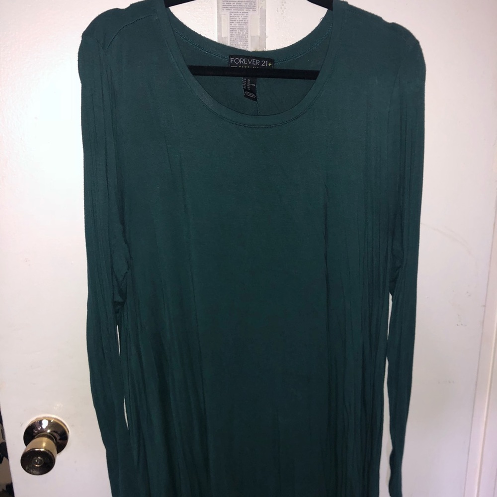 Green flowy dress